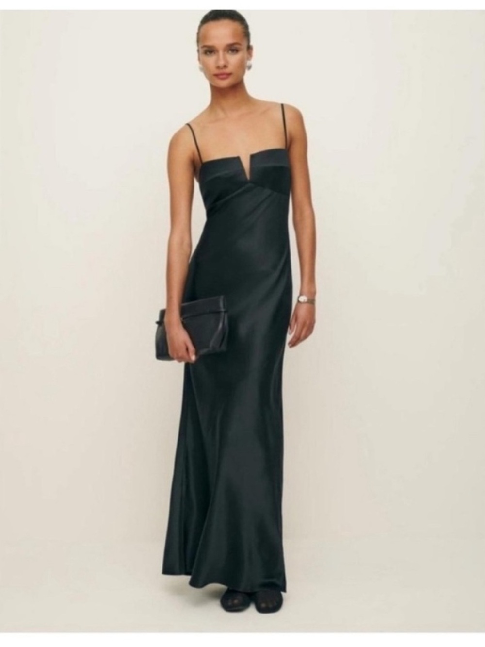 Reformation Brie Silk Dress
